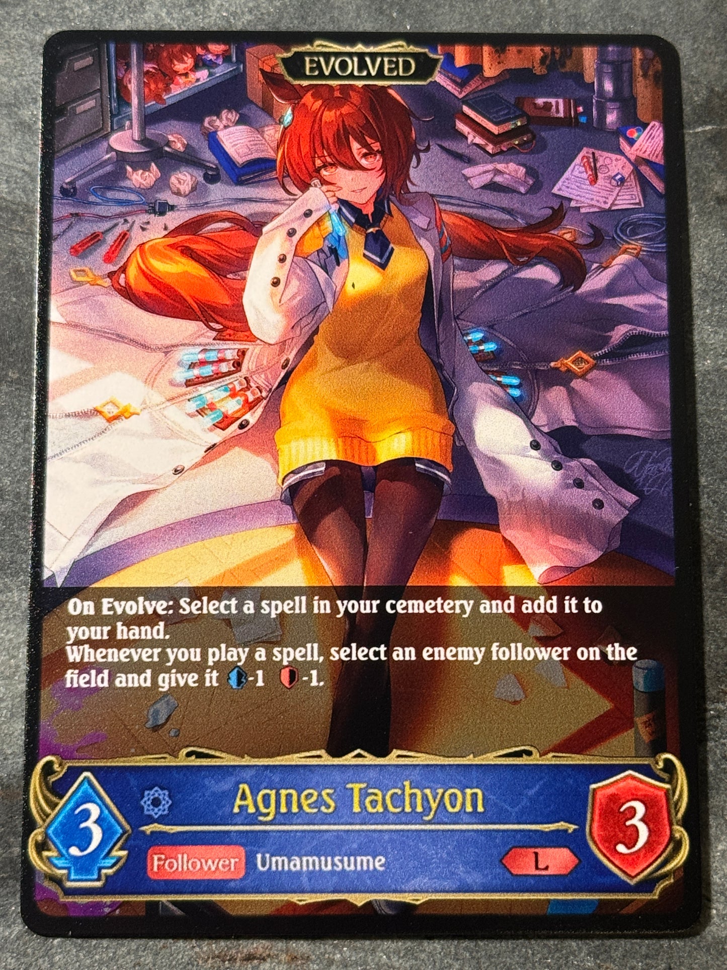 Agnes Tachyon Evolved alternate art proxy