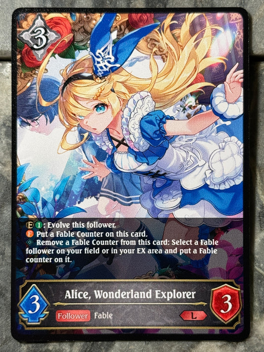 Alice, Wonderland Explorer alternate art proxy