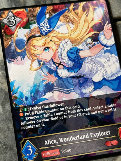 Alice, Wonderland Explorer alternate art proxy