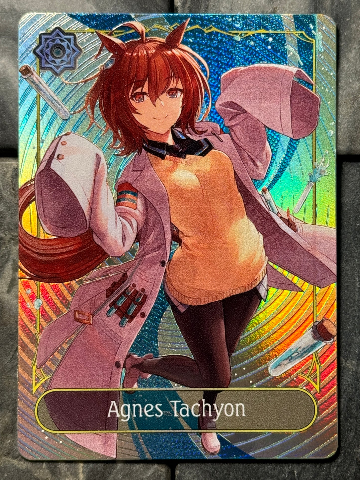 Shadowverse Full Art Textured Holographic Runecraft Agnes Tachyon Leader Card