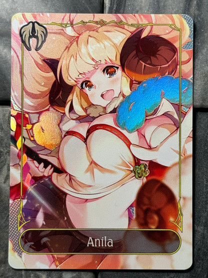 Shadowverse Full Art Textured Holographic Havencraft Anila Leader Card