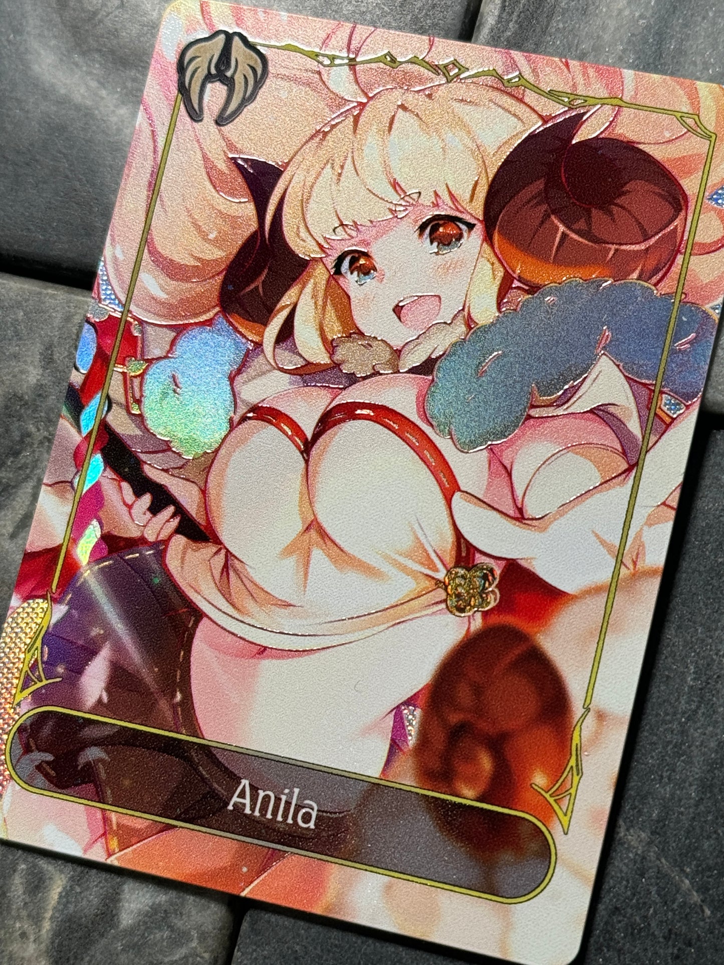 Shadowverse Full Art Textured Holographic Havencraft Anila Leader Card