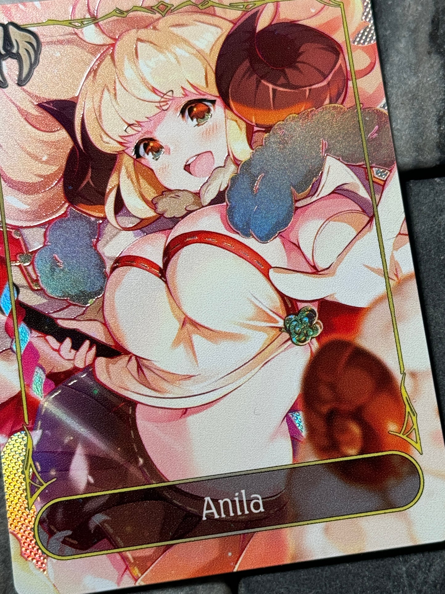 Shadowverse Full Art Textured Holographic Havencraft Anila Leader Card