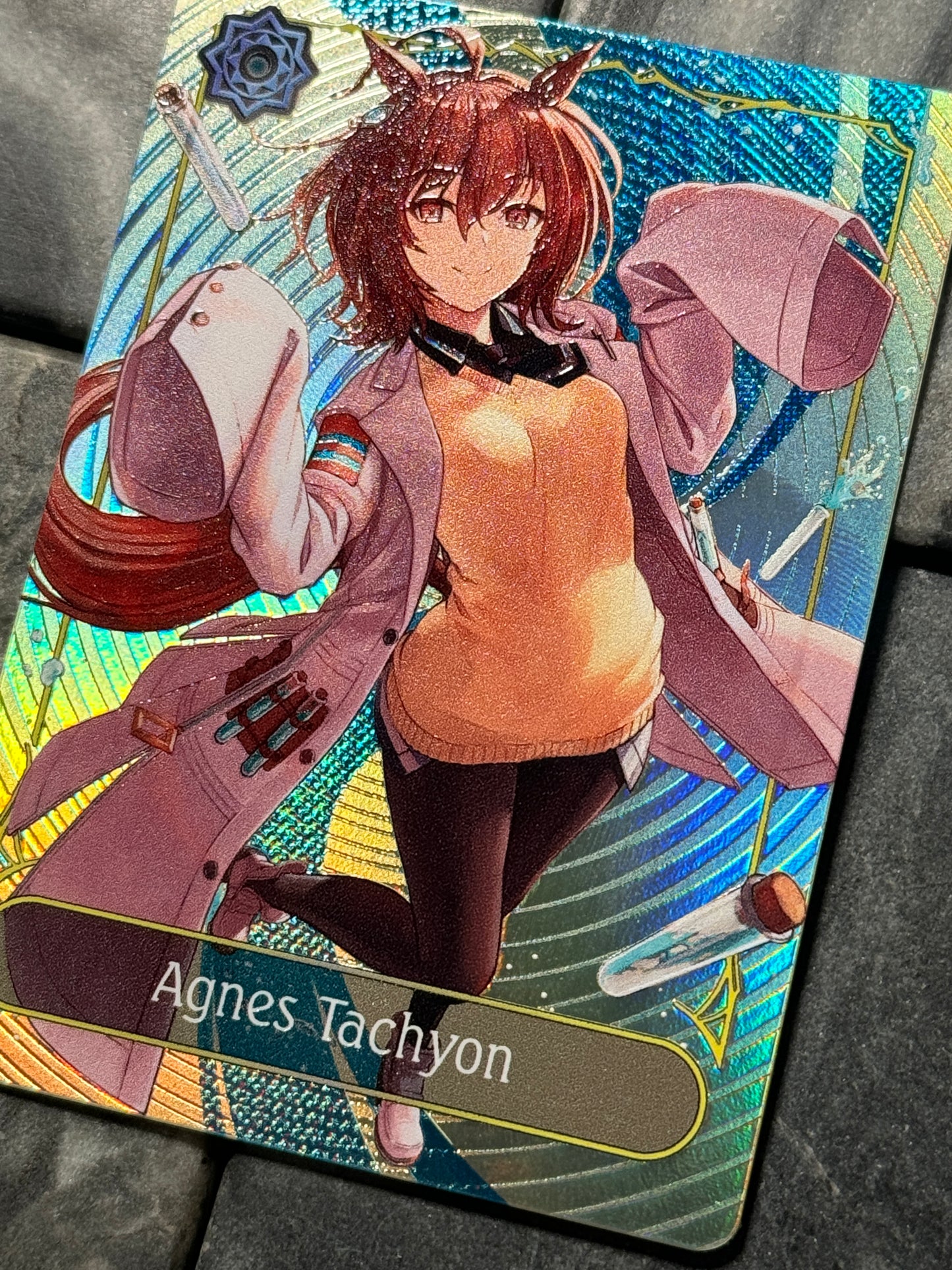 Shadowverse Full Art Textured Holographic Runecraft Agnes Tachyon Leader Card