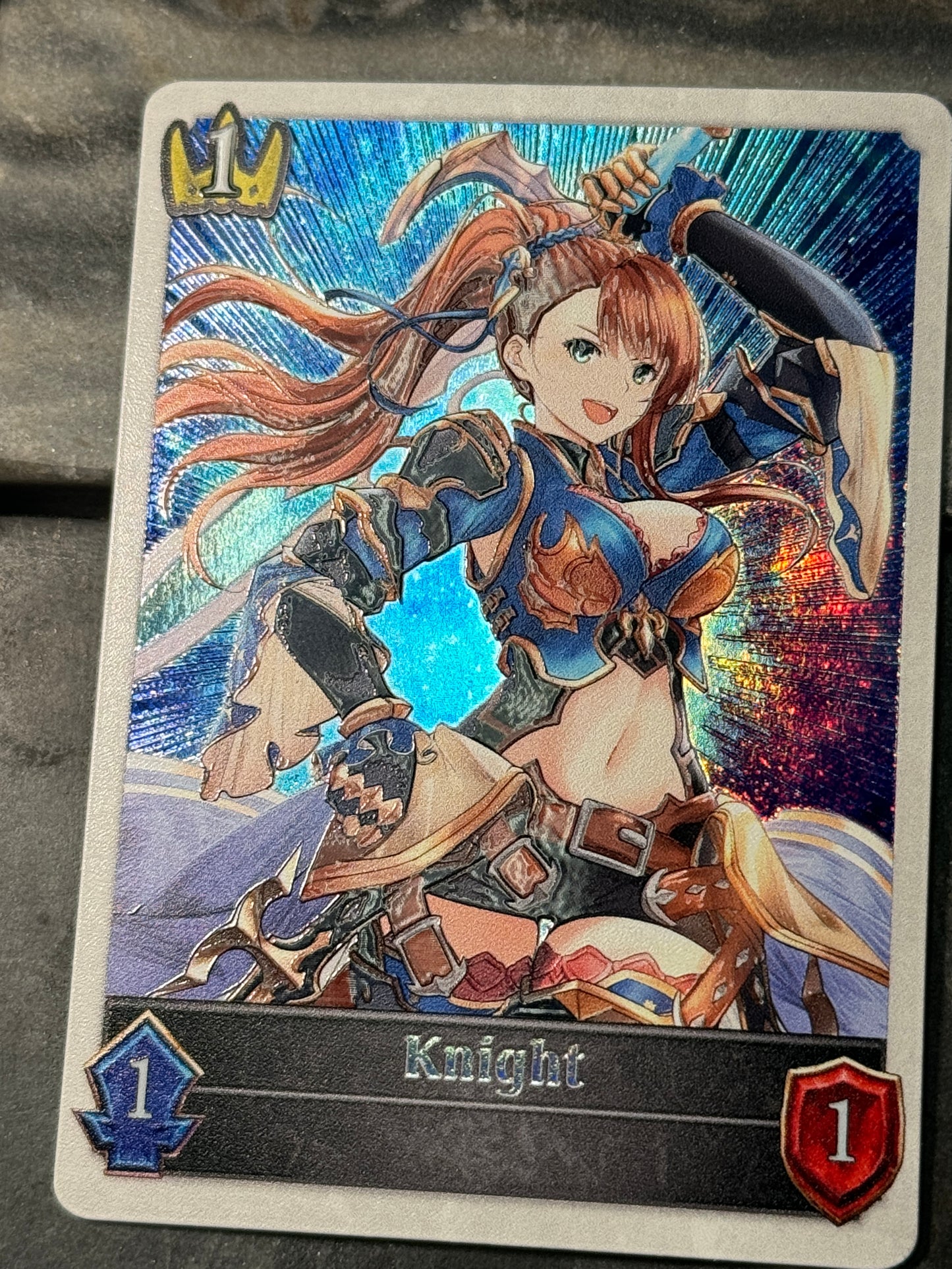 Shadowverse : Custom Textured Holographic Beatrix Knight Token