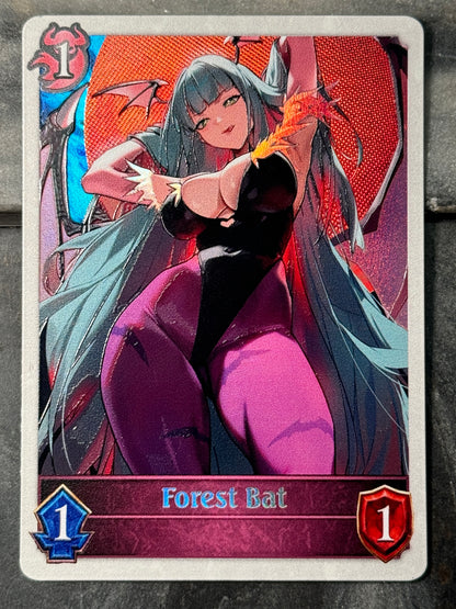 Shadowverse : Custom Textured Holographic Morrigan Forest Bat Token