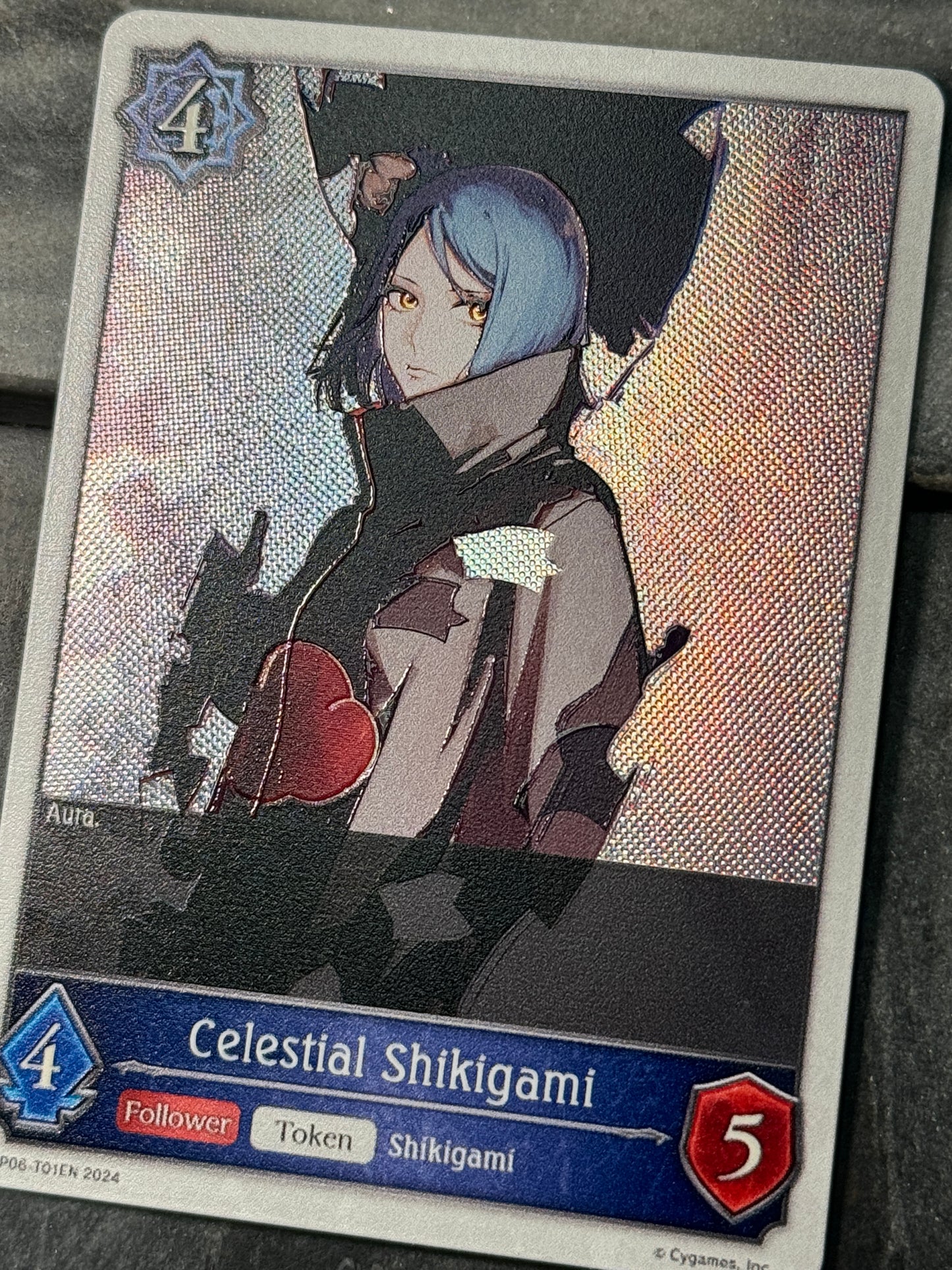 Shadowverse : Custom Textured Holographic Konan Celestial Shinigami Token