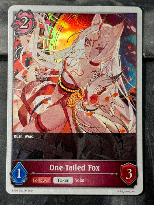 Shadowverse : Custom Textured Holographic One-Tailed Fox Token