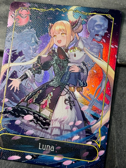 Shadowverse Full Art Textured Holographic Abysscraft Luna Leader Card