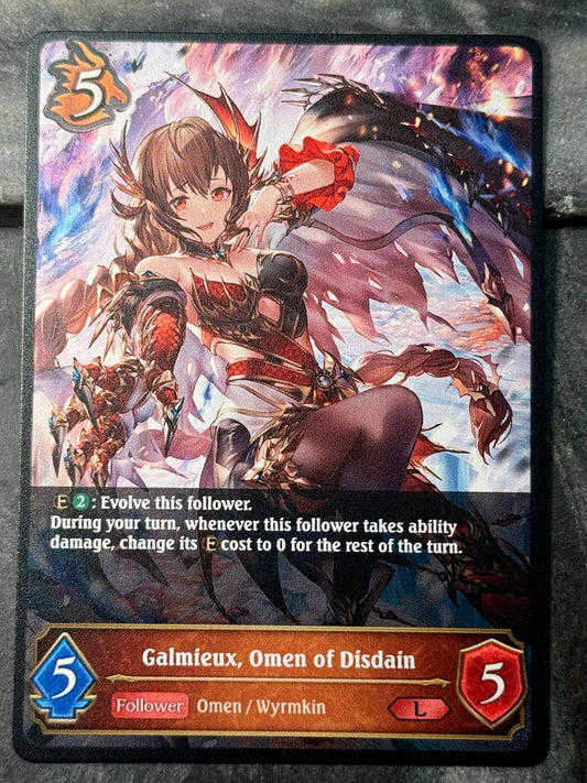 Galmieux, Omen of Disdain alternate art proxy