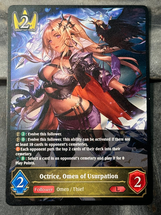 Octrice, Omen of Usurpation alternate art proxy