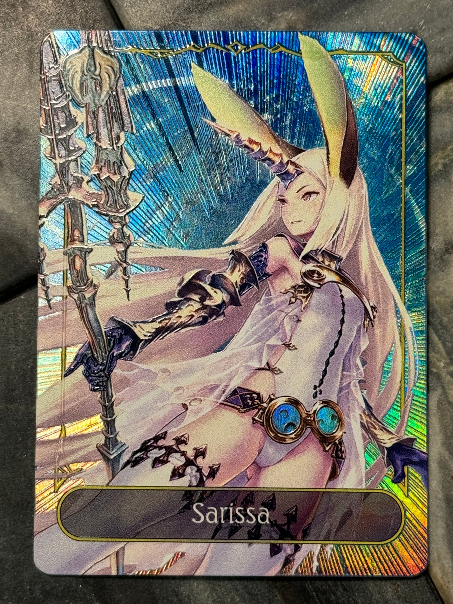 Shadowverse Full Art Textured Holographic Havencraft Sarissa Leader Card