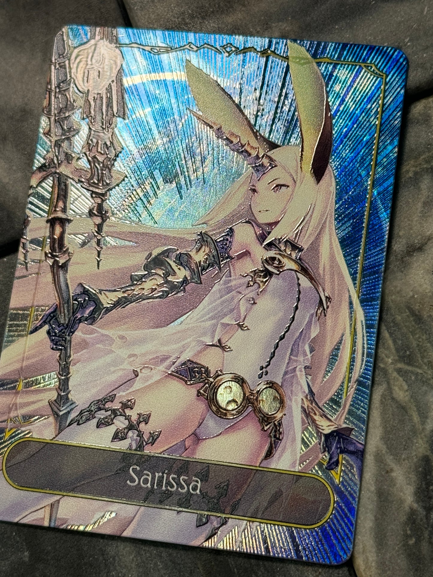 Shadowverse Full Art Textured Holographic Havencraft Sarissa Leader Card