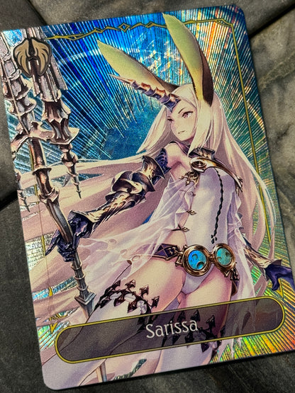 Shadowverse Full Art Textured Holographic Havencraft Sarissa Leader Card