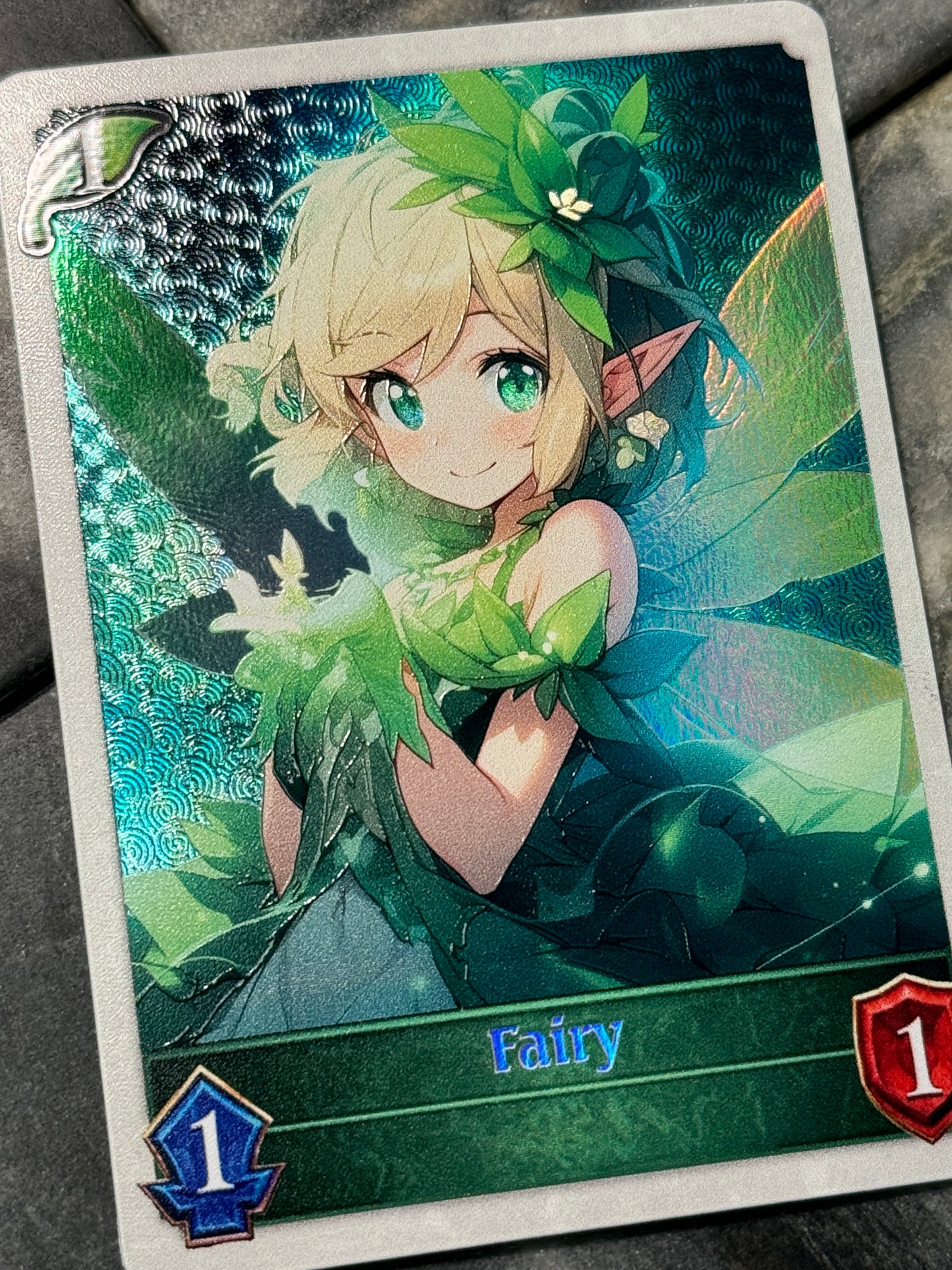 Shadowverse : Full Art Textured Holographic Fairy Token