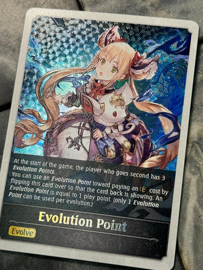 Shadowverse : Full Art Textured Holographic Luna Evolve Point Token