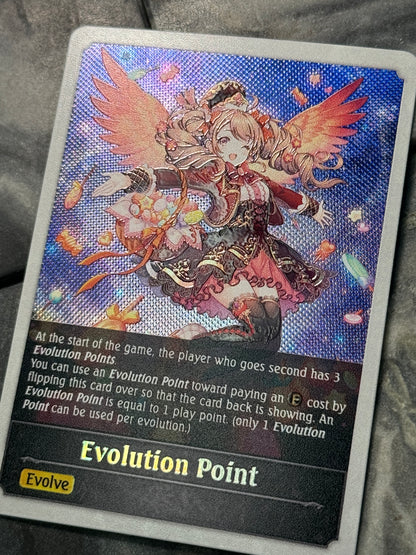 Shadowverse : Full Art Textured Holographic Sweetwing Seraph Evolve Point Token