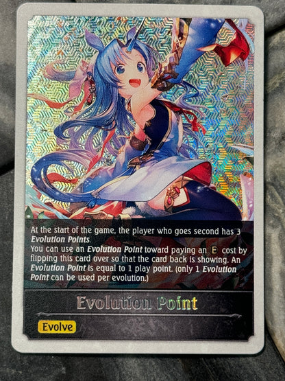 Shadowverse : Full Art Textured Holographic Unica Evolve Point Token