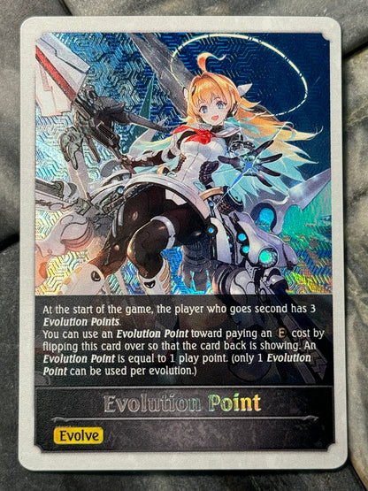 Shadowverse : Full Art Textured Holographic Ralmia Evolve Point Token