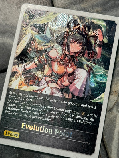 Shadowverse : Full Art Textured Holographic Sukuna Evolve Point Token