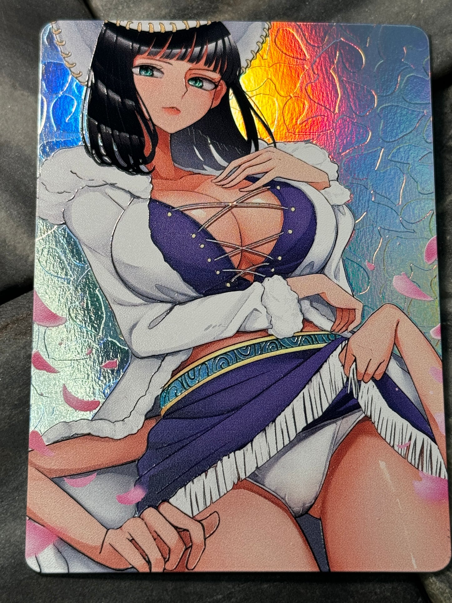 Textured Holographic Nico Robin full art card of culture