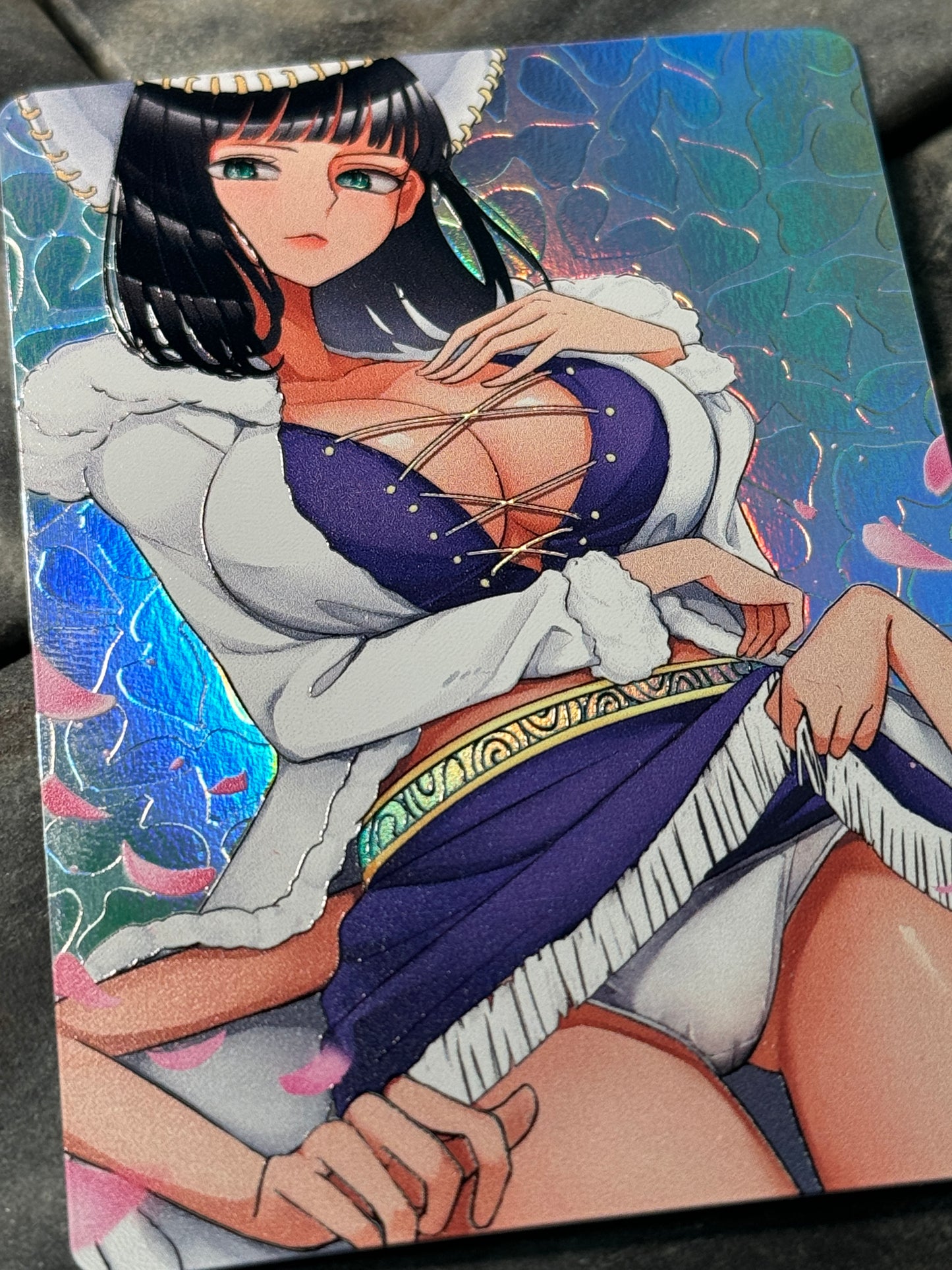 Textured Holographic Nico Robin full art card of culture