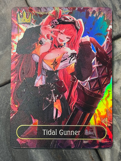 Shadowverse Full Art Textured Holographic Swordcraft Tidal Gunner Leader Card