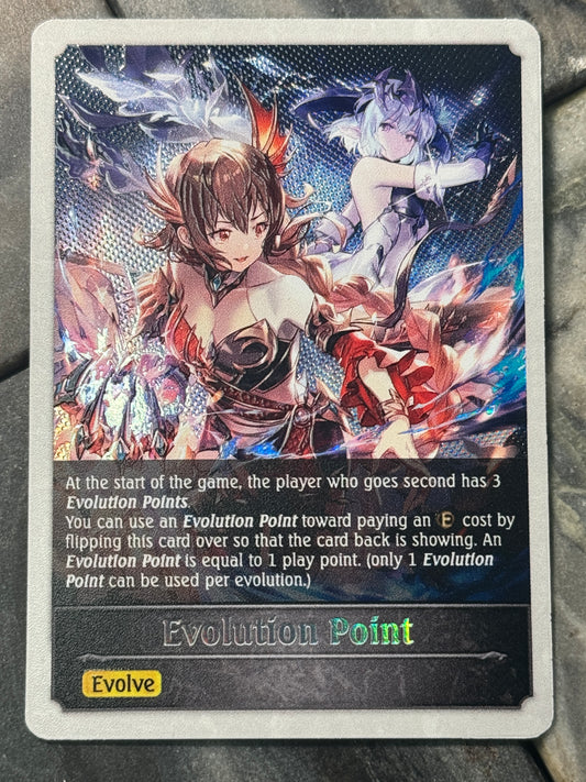 Shadowverse : Full Art Textured Holographic Galmieux and Feline Point Token