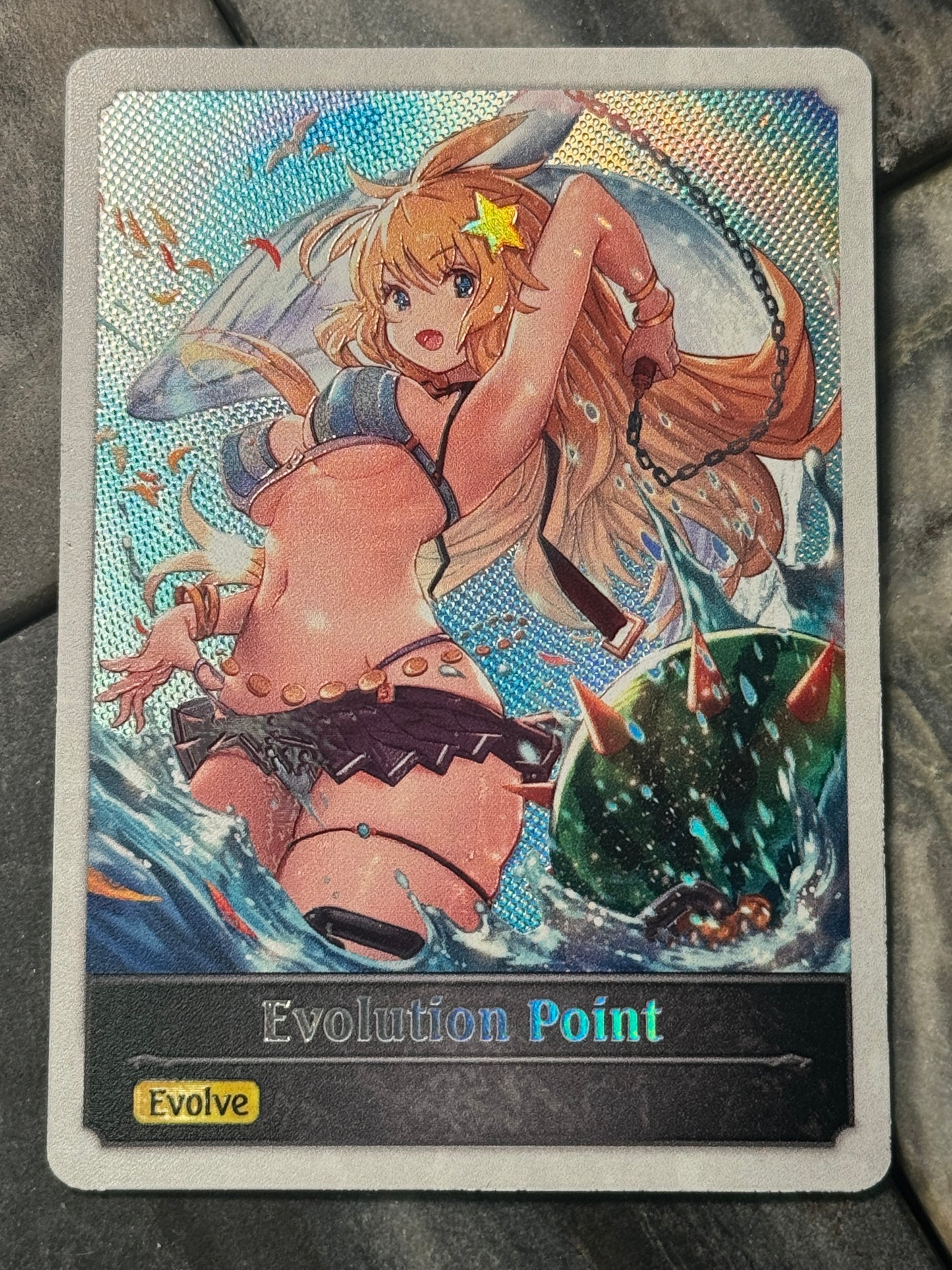 Shadowverse : Full Art Textured Holographic Coppelia Evo Point Token