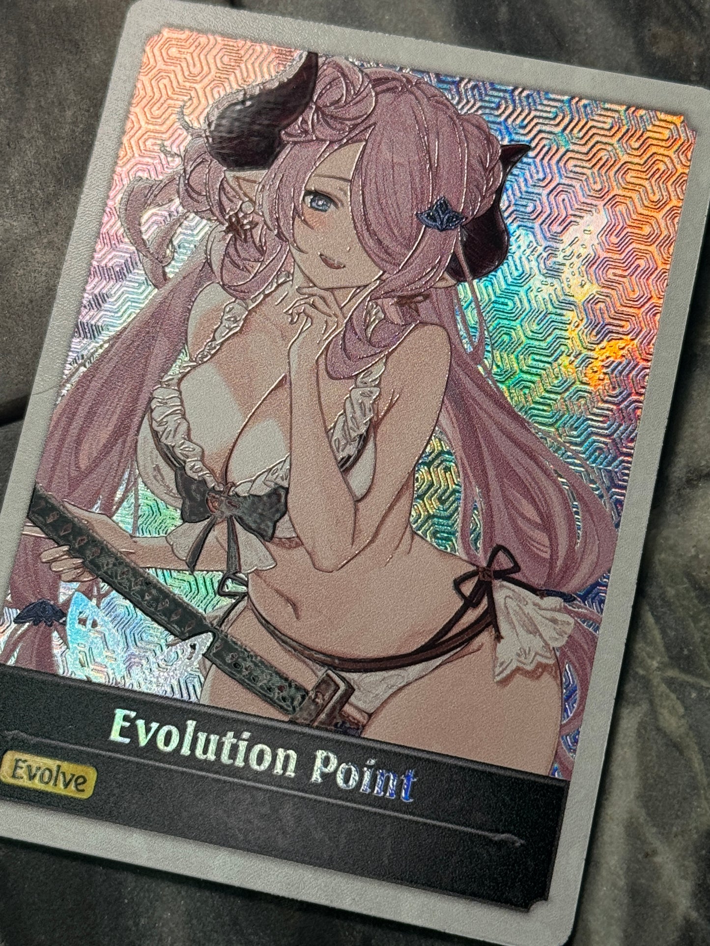 Shadowverse : Full Art Textured Holographic Narmaya Evo Point Token