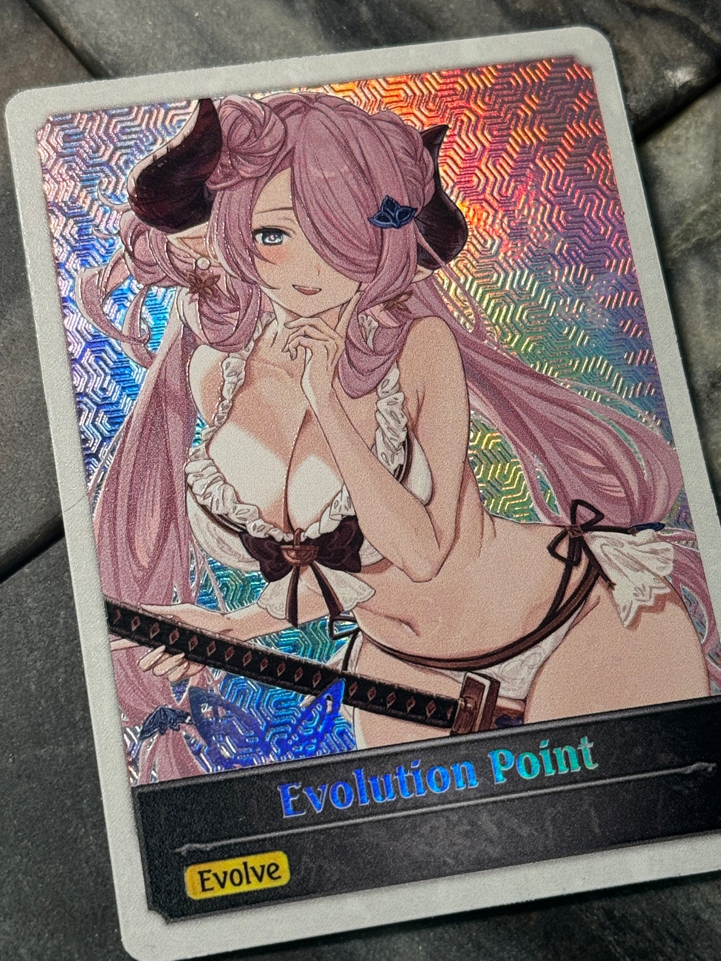 Shadowverse : Full Art Textured Holographic Narmaya Evo Point Token