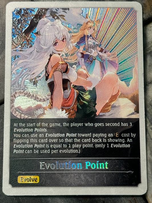 Shadowverse : Full Art Textured Holographic Ladica Evo Point Token