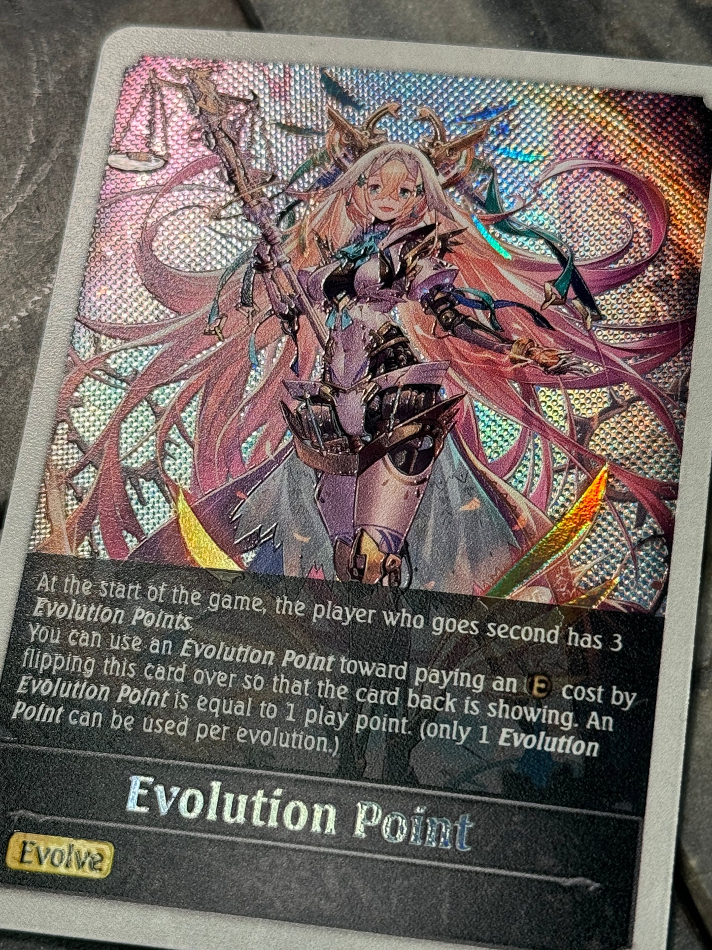 Shadowverse : Full Art Textured Holographic Limonia Evo Point Token