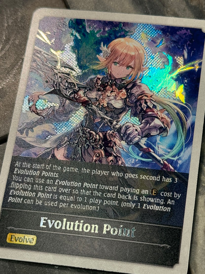 Shadowverse : Full Art Textured Holographic Cynthia Evo Point Token