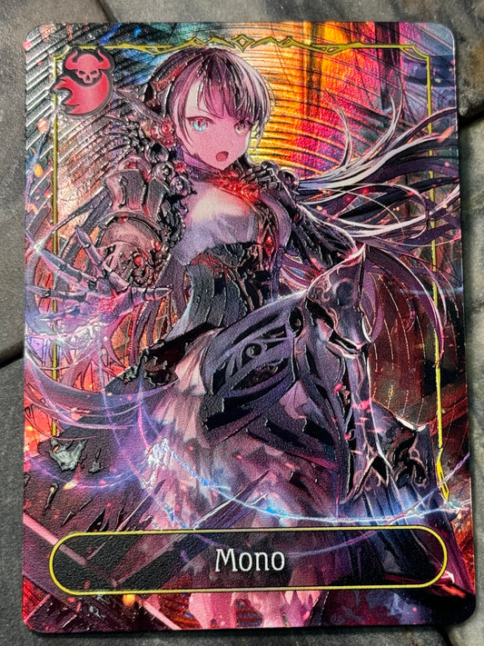 Shadowverse Full Art Textured Holographic Abysscraft Mono Leader Card