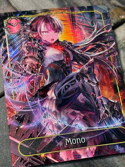 Shadowverse Full Art Textured Holographic Abysscraft Mono Leader Card