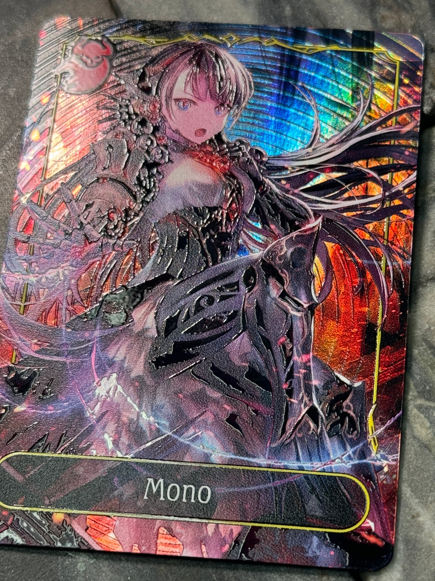 Shadowverse Full Art Textured Holographic Abysscraft Mono Leader Card