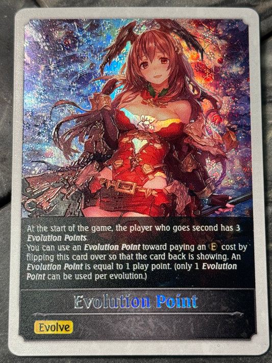 Shadowverse : Full Art Textured Holographic Christmas Charon Evo Point Token