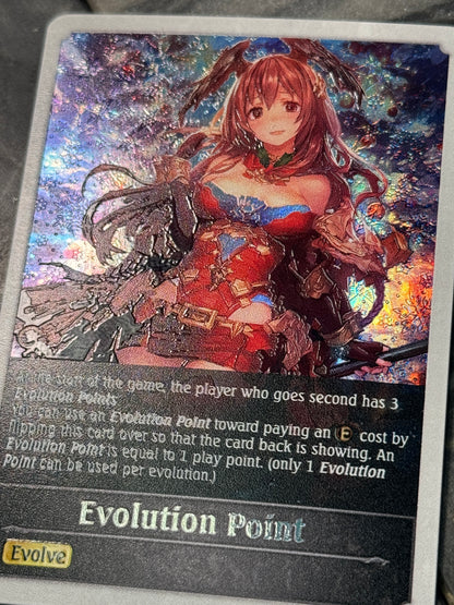 Shadowverse : Full Art Textured Holographic Christmas Charon Evo Point Token