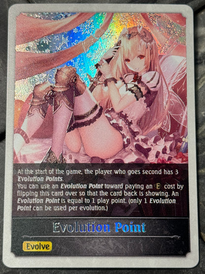 Shadowverse : Full Art Textured Holographic Christmas Aria Evo Point Token