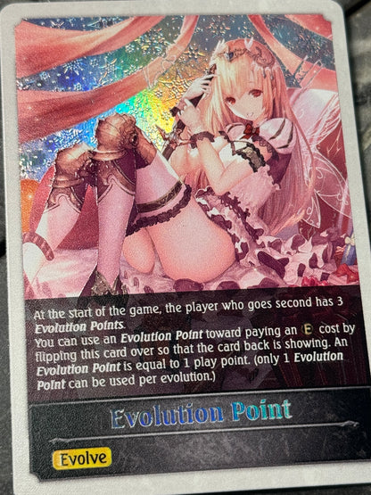 Shadowverse : Full Art Textured Holographic Christmas Aria Evo Point Token