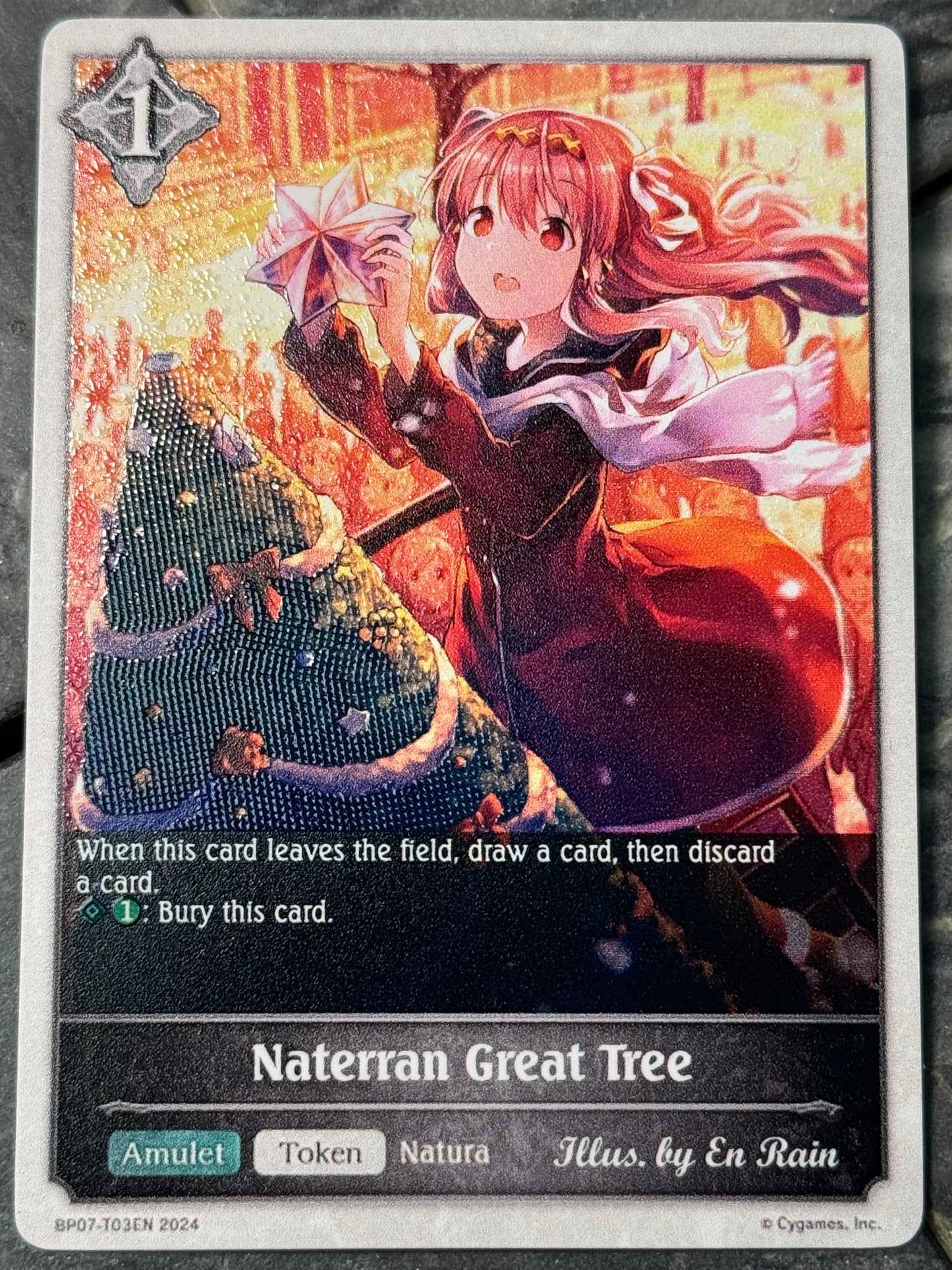 Shadowverse : Full Art Textured Holographic Christmas Lorena Naterran Great Christmas Tree