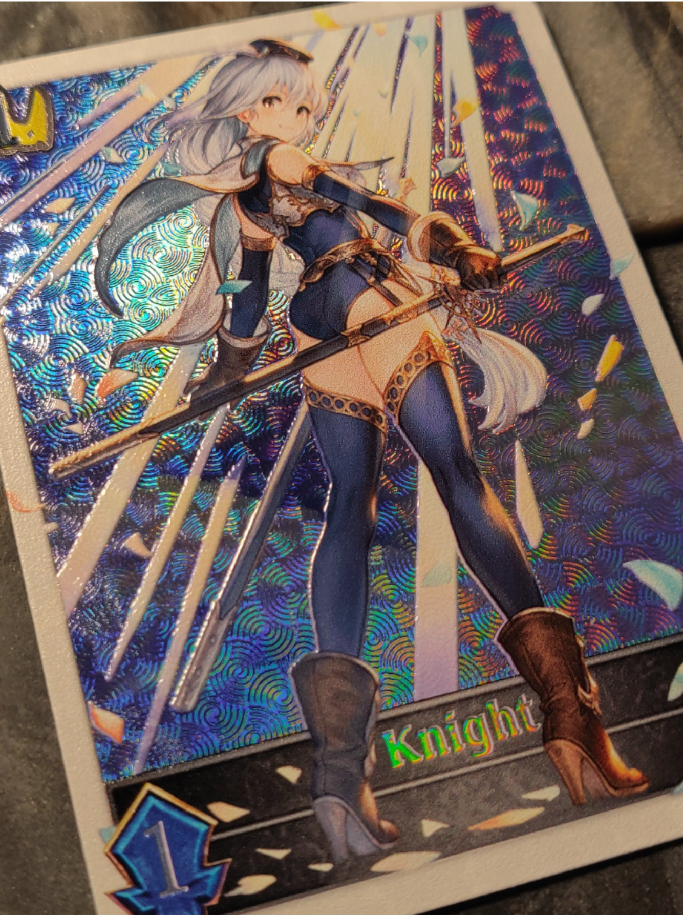 Shadowverse : Full Art Textured Holographic Amelia Knight Token