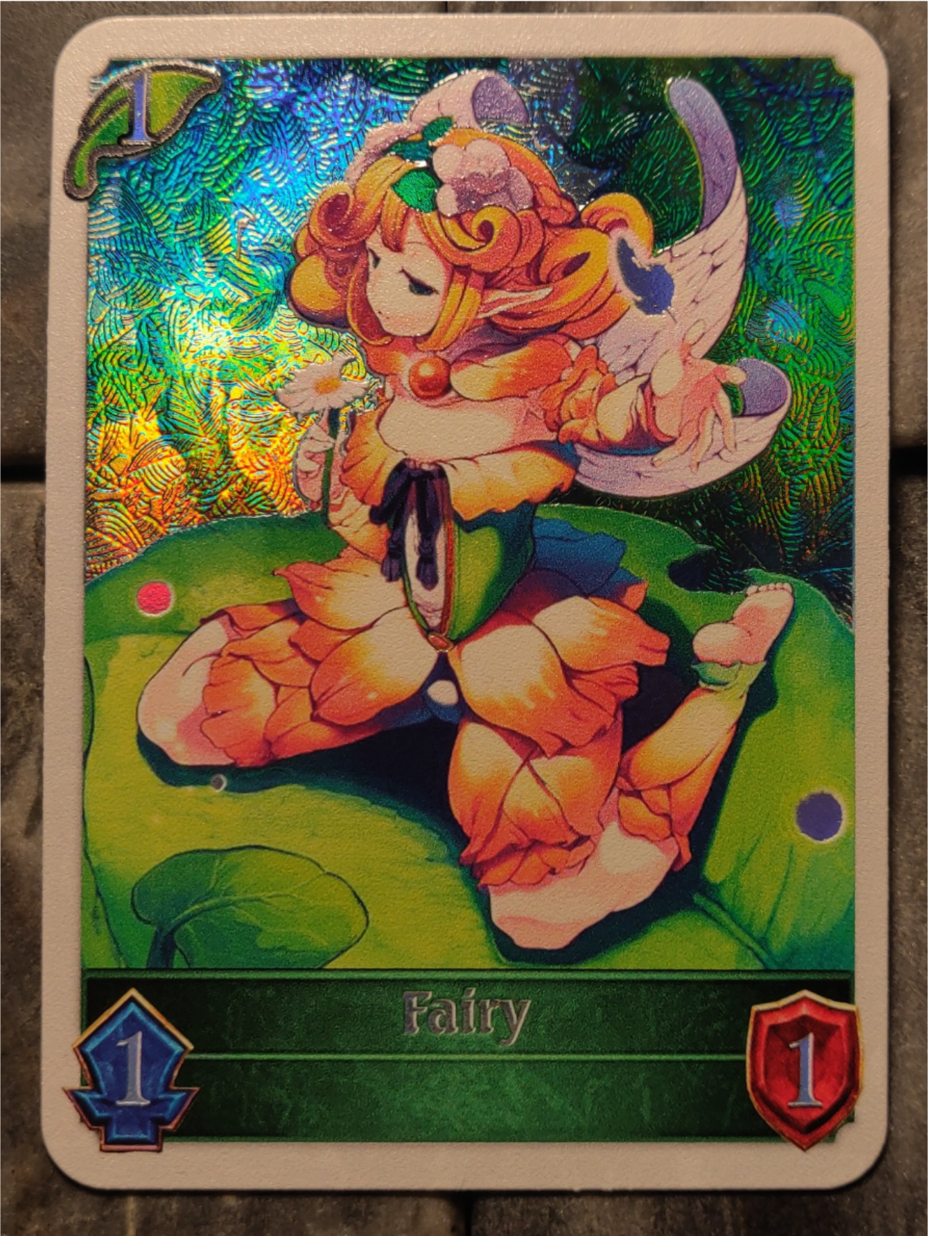 Shadowverse : Full Art Textured Holographic Fairy Token